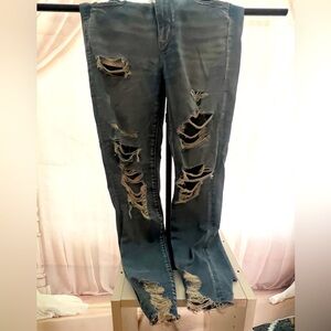 American Eagle distressed jeans, size 6.  All offers considered.